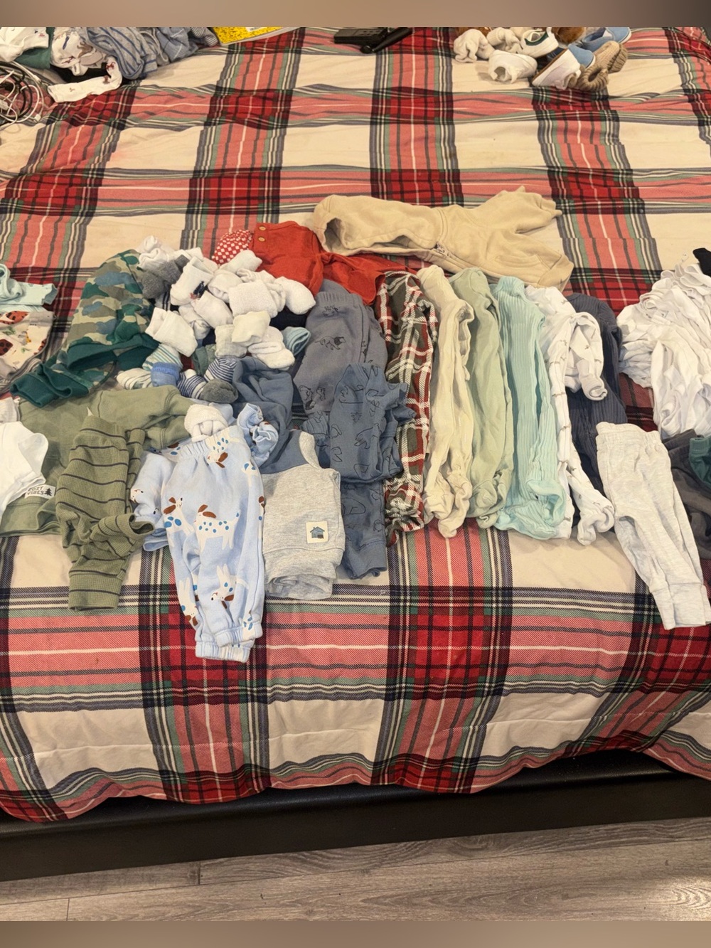 Baby Clothing & Accessory Lot - Mixed Colors